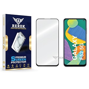 military-grade tempered glass screen protector compatible with samsung galaxy f52 5g pack of 1  edge-to-edge oleophobic case friendly easy installation kit