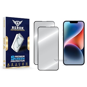 military-grade tempered glass screen protector for iphone 14 pack of 2  hd clear edge-to-edge coverage scratch resistant case friendly with easy installation kit