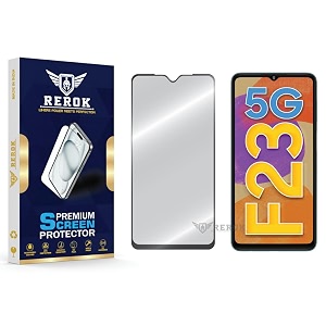 military-grade tempered glass screen protector compatible with samsung galaxy f23 5g pack of 1  edge-to-edge oleophobic case friendly easy installation kit