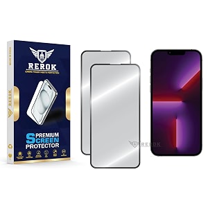 military-grade tempered glass screen protector for iphone 13 pro max pack of 2  hd clear edge-to-edge coverage scratch resistant case friendly with easy installation kit