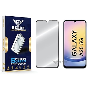 military-grade tempered glass screen protector compatible with samsung galaxy a25 5g pack of 1  edge-to-edge oleophobic case friendly easy installation kit