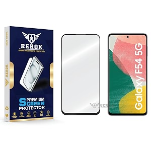 military-grade tempered glass screen protector compatible with samsung galaxy f54 5g pack of 1  edge-to-edge oleophobic case friendly easy installation kit