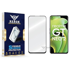 military-grade tempered glass screen protector compatible with realme gt neo 2 pack of 1  edge-to-edge oleophobic case friendly easy installation kit