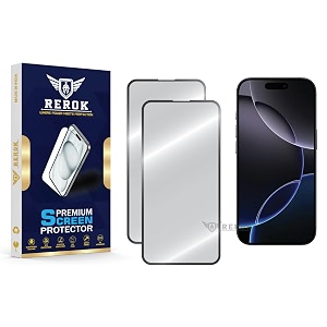 military-grade tempered glass screen protector for iphone 16 pro max pack of 2  hd clear edge-to-edge coverage scratch resistant case friendly with easy installation kit