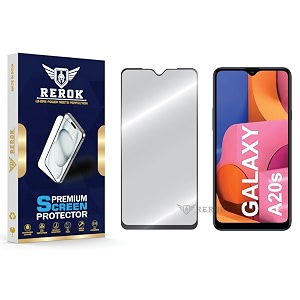 military-grade tempered glass screen protector compatible with samsung galaxy a20s pack of 1  edge-to-edge oleophobic case friendly easy installation kit