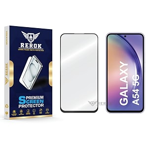 military-grade tempered glass screen protector compatible with samsung galaxy a54 5g pack of 1  edge-to-edge oleophobic case friendly easy installation kit