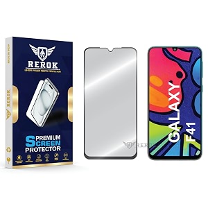 military-grade tempered glass screen protector compatible with samsung galaxy f41 pack of 1  edge-to-edge oleophobic case friendly easy installation kit