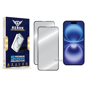 military-grade tempered glass screen protector for iphone 16 pack of 2  hd clear edge-to-edge coverage scratch resistant case friendly with easy installation kit
