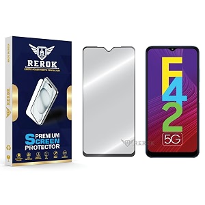 military-grade tempered glass screen protector compatible with samsung galaxy f42 5g pack of 1  edge-to-edge oleophobic case friendly easy installation kit