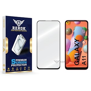 military-grade tempered glass screen protector compatible with samsung galaxy a11 pack of 1  edge-to-edge oleophobic case friendly easy installation kit