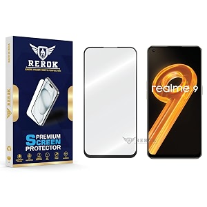 military-grade tempered glass screen protector compatible with realme 9 4g pack of 1  edge-to-edge oleophobic case friendly easy installation kit