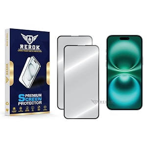 military-grade tempered glass screen protector for iphone 16 plus pack of 2  hd clear edge-to-edge coverage scratch resistant case friendly with easy installation kit
