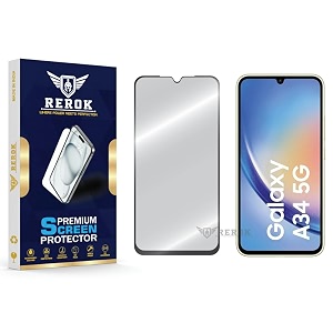 military-grade tempered glass screen protector compatible with samsung galaxy a34 5g pack of 1  edge-to-edge oleophobic case friendly easy installation kit