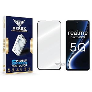 military-grade tempered glass screen protector compatible with realme narzo 80x 5g pack of 1  edge-to-edge oleophobic case friendly easy installation kit