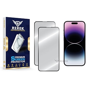 military-grade tempered glass screen protector for iphone 14 pro pack of 2  hd clear edge-to-edge coverage scratch resistant case friendly with easy installation kit