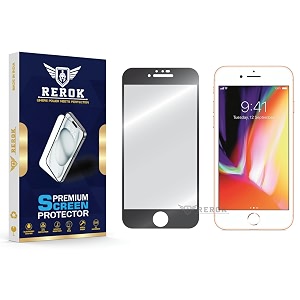 military-grade tempered glass screen protector for iphone 8 pack of 1  hd clear edge-to-edge coverage scratch resistant case friendly with easy installation kitblack