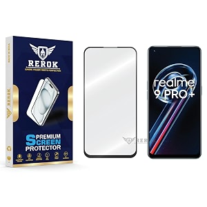 military-grade tempered glass screen protector compatible with realme 9 pro plus pack of 1  edge-to-edge oleophobic case friendly easy installation kit