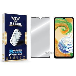 military-grade tempered glass screen protector compatible with samsung galaxy a04s pack of 1  edge-to-edge oleophobic case friendly easy installation kit