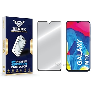 military-grade tempered glass screen protector compatible with samsung galaxy m10 pack of 1  edge-to-edge oleophobic case friendly easy installation kit