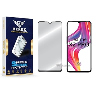 military-grade tempered glass screen protector compatible with realme x2 pro pack of 1  edge-to-edge oleophobic case friendly easy installation kit