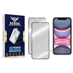 military-grade tempered glass screen protector for iphone 11 pack of 2  hd clear edge-to-edge coverage scratch resistant case friendly with easy installation kit