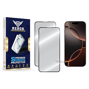 military-grade tempered glass screen protector for iphone 16 pro pack of 2  hd clear edge-to-edge coverage scratch resistant case friendly with easy installation kit