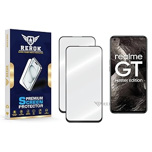 military-grade tempered glass screen protector compatible with realme gt master edition pack of 2  edge-to-edge oleophobic case friendly easy installation kit