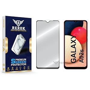 military-grade tempered glass screen protector compatible with samsung galaxy a02s pack of 1  edge-to-edge oleophobic case friendly easy installation kit