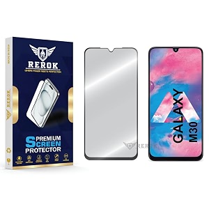 military-grade tempered glass screen protector compatible with samsung galaxy m30 pack of 1  edge-to-edge oleophobic case friendly easy installation kit