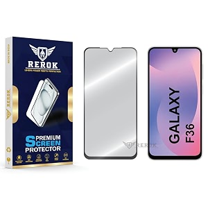 military-grade tempered glass screen protector compatible with samsung galaxy f36 pack of 1  edge-to-edge oleophobic case friendly easy installation kit
