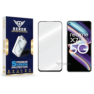 military-grade tempered glass screen protector compatible with realme x7 max 5g pack of 1  edge-to-edge oleophobic case friendly easy installation kit