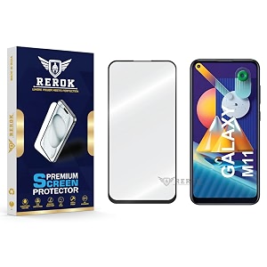 military-grade tempered glass screen protector compatible with samsung galaxy m11 pack of 1  edge-to-edge oleophobic case friendly easy installation kit