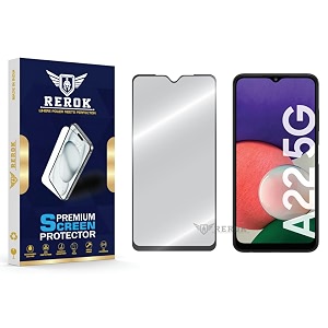 military-grade tempered glass screen protector compatible with samsung galaxy a22 5g pack of 1  edge-to-edge oleophobic case friendly easy installation kit