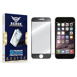 military-grade tempered glass screen protector for iphone 6 pack of 1  hd clear edge-to-edge coverage scratch resistant case friendly with easy installation kitblack