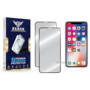 military-grade tempered glass screen protector for iphone x pack of 2  hd clear edge-to-edge coverage scratch resistant case friendly with easy installation kit