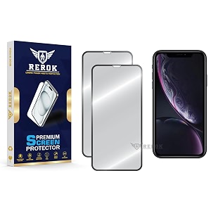military-grade tempered glass screen protector for iphone xr pack of 2  hd clear edge-to-edge coverage scratch resistant case friendly with easy installation kit