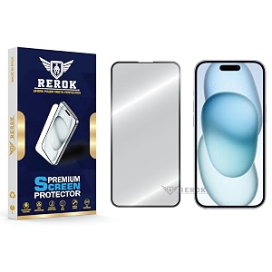 military-grade tempered glass screen protector for iphone 15 pack of 1  hd clear edge-to-edge coverage scratch resistant case friendly with easy installation kit