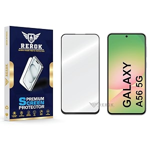 military-grade tempered glass screen protector compatible with samsung galaxy a56 5g pack of 1  edge-to-edge oleophobic case friendly easy installation kit