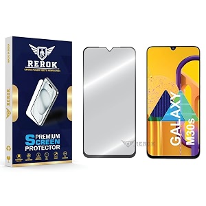 military-grade tempered glass screen protector compatible with samsung galaxy m30s pack of 1  edge-to-edge oleophobic case friendly easy installation kit