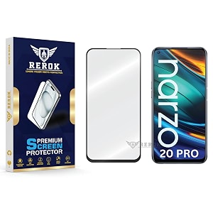 military-grade tempered glass screen protector compatible with realme narzo 20 pro pack of 1  edge-to-edge oleophobic case friendly easy installation kit