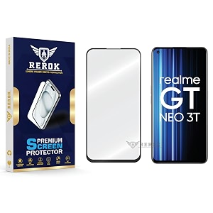 military-grade tempered glass screen protector compatible with realme gt neo 3t pack of 1  edge-to-edge oleophobic case friendly easy installation kit