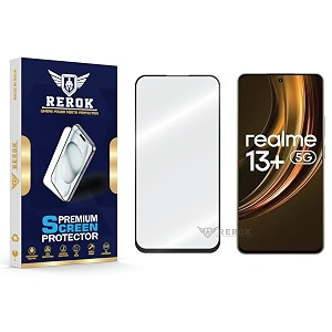 military-grade tempered glass screen protector compatible with realme 13 plus pack of 1  edge-to-edge oleophobic case friendly easy installation kit
