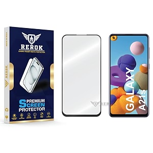 military-grade tempered glass screen protector compatible with samsung galaxy a21s pack of 1  edge-to-edge oleophobic case friendly easy installation kit
