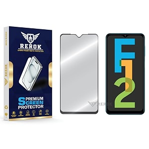 military-grade tempered glass screen protector compatible with samsung galaxy f12 pack of 1  edge-to-edge oleophobic case friendly easy installation kit