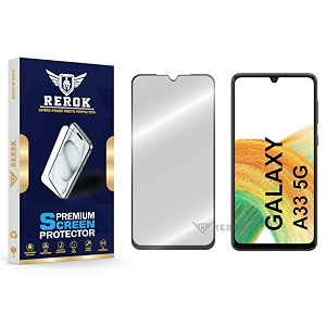 military-grade tempered glass screen protector compatible with samsung galaxy a33 5g pack of 1  edge-to-edge oleophobic case friendly easy installation kit