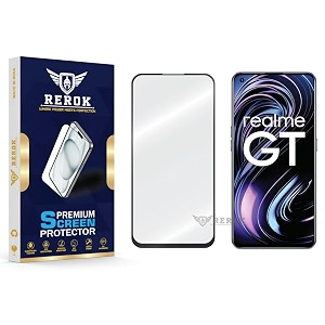 military-grade tempered glass screen protector compatible with realme gt 5g pack of 1  edge-to-edge oleophobic case friendly easy installation kit