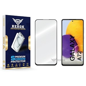 military-grade tempered glass screen protector compatible with samsung galaxy a72 pack of 1  edge-to-edge oleophobic case friendly easy installation kit