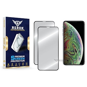 military-grade tempered glass screen protector for iphone xs max pack of 2  hd clear edge-to-edge coverage scratch resistant case friendly with easy installation kit