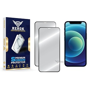 military-grade tempered glass screen protector for iphone 12 mini pack of 2  hd clear edge-to-edge coverage scratch resistant case friendly with easy installation kit