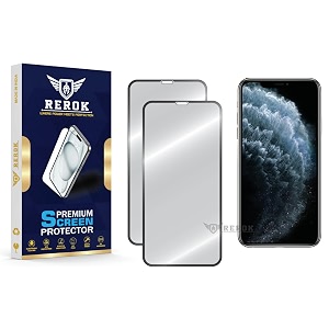 military-grade tempered glass screen protector for iphone 11 pro pack of 2  hd clear edge-to-edge coverage scratch resistant case friendly with easy installation kit